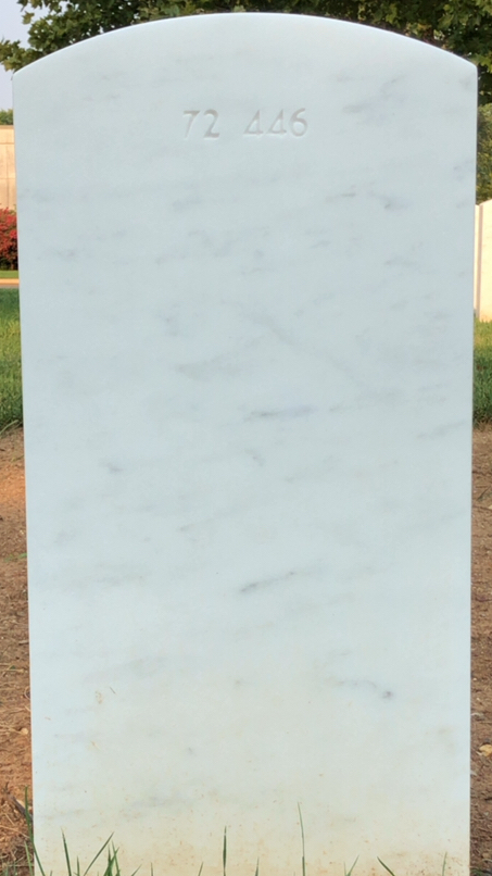 Back of headstone — William Leslie Ross