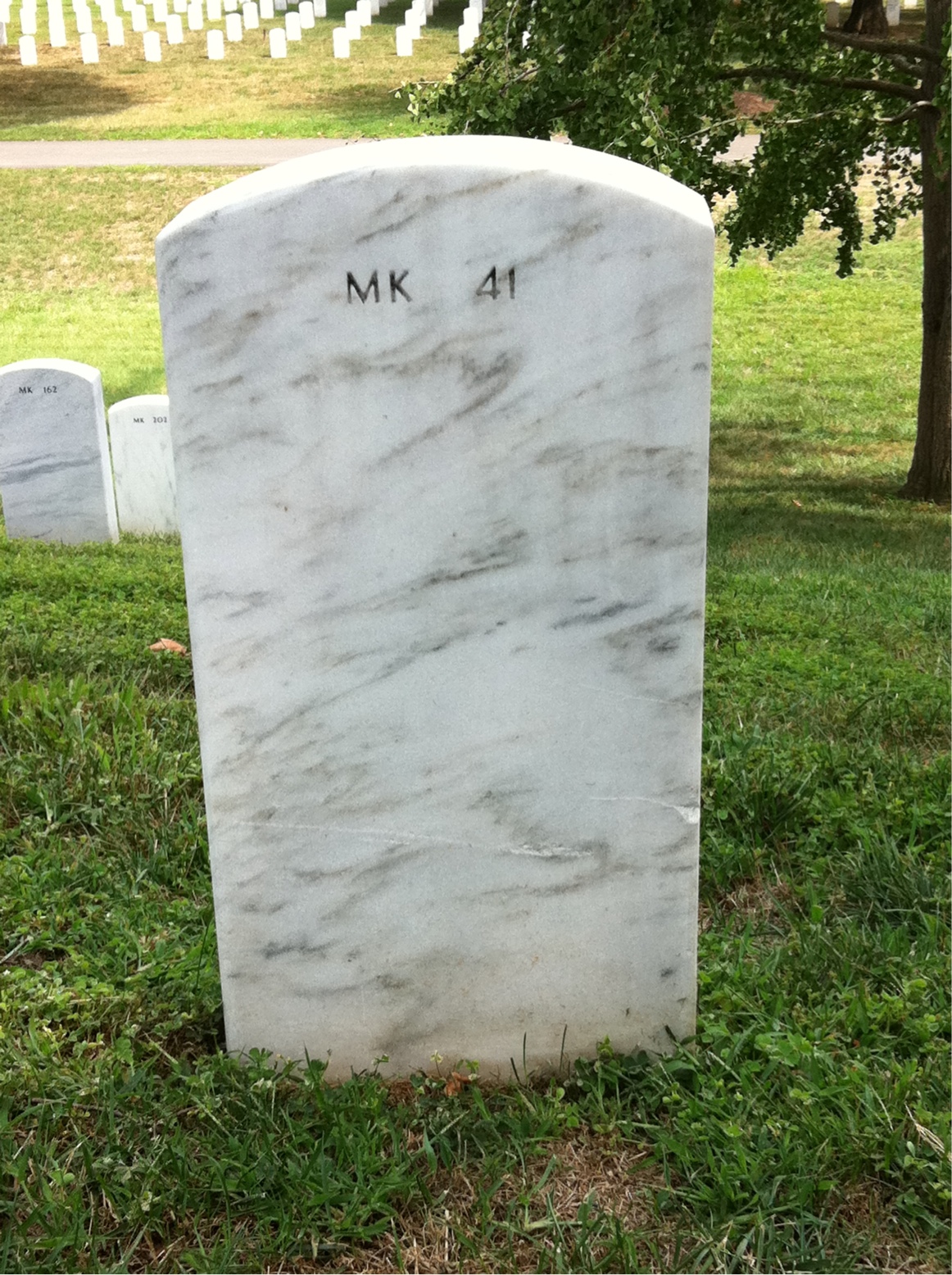 Back of headstone — Kenneth Gruber
