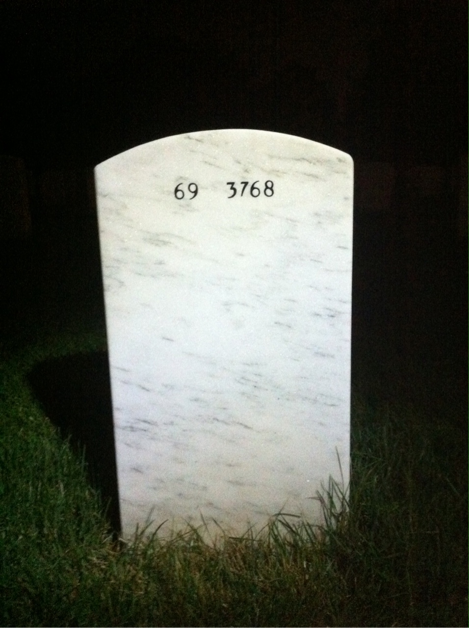 Back of headstone — Edward Alston
