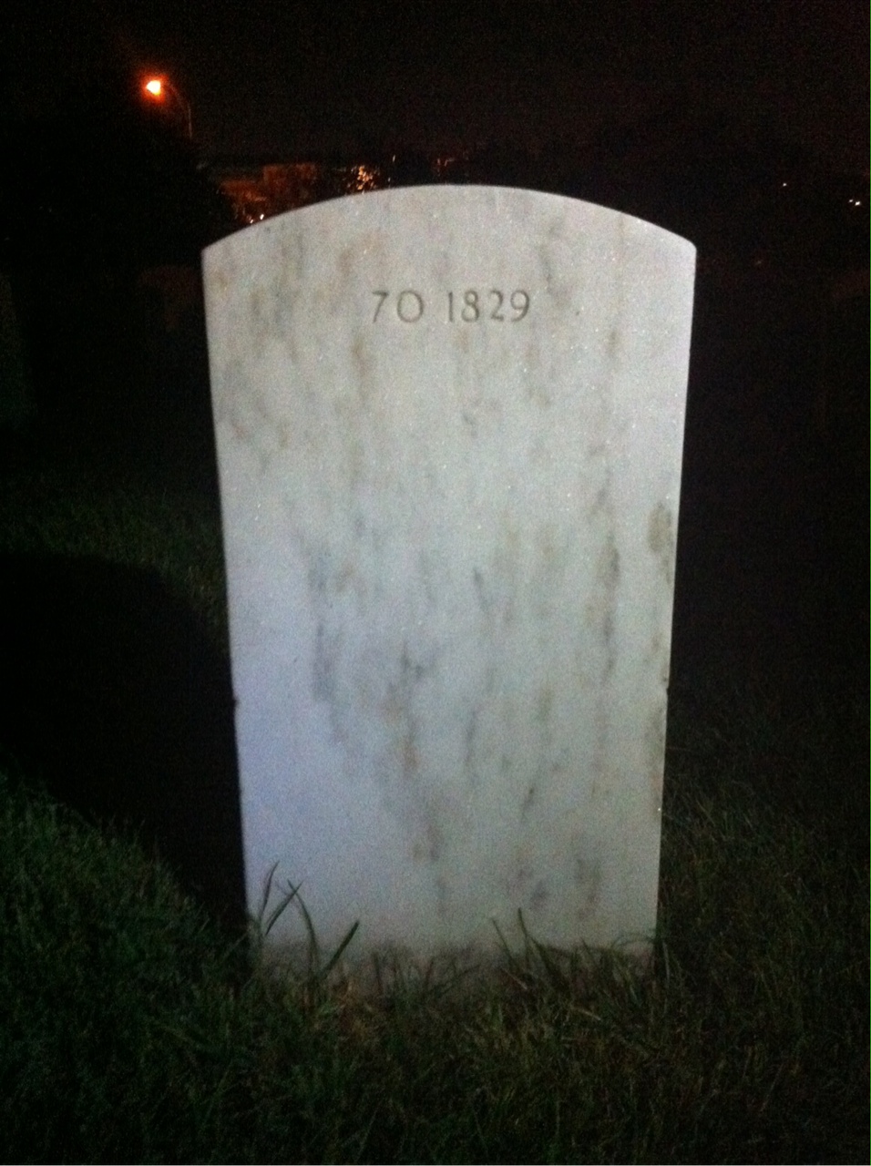 Back of headstone — Kenneth Albano