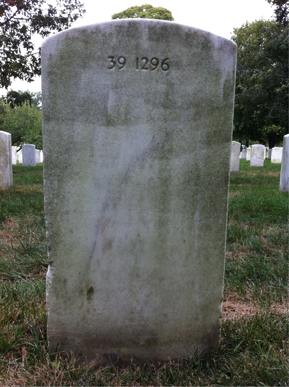 Back of headstone — Hattie Corcoran