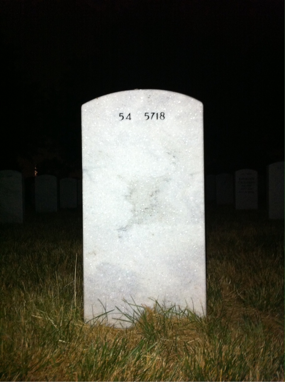 Back of headstone — James Liptak