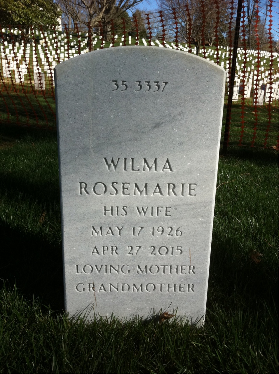 Back of headstone — Paul G Neumeister