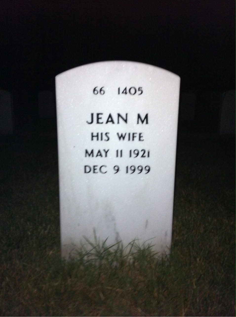 Back of headstone — Oscar Halley
