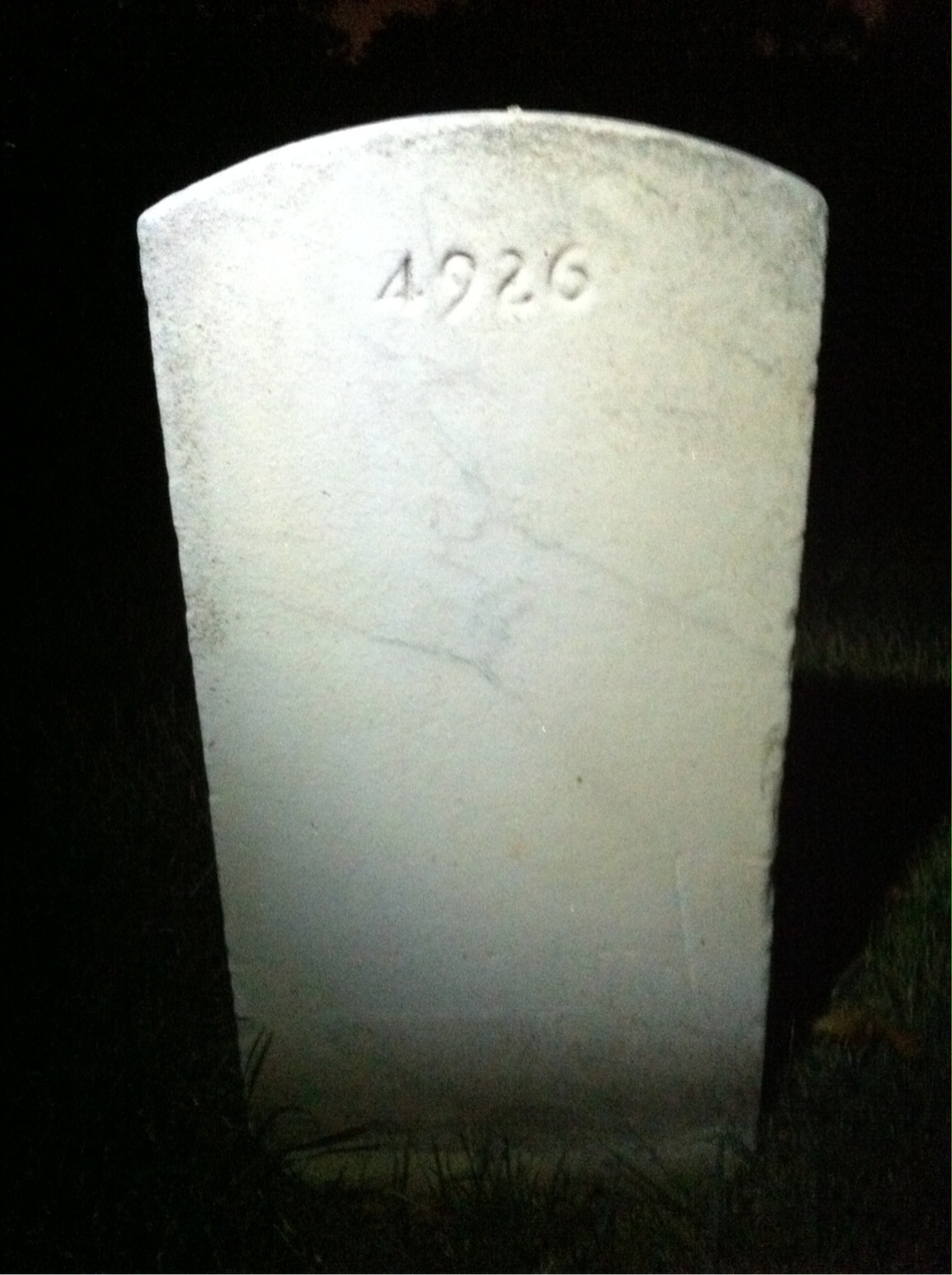 Back of headstone — Robert Ahlbrandt