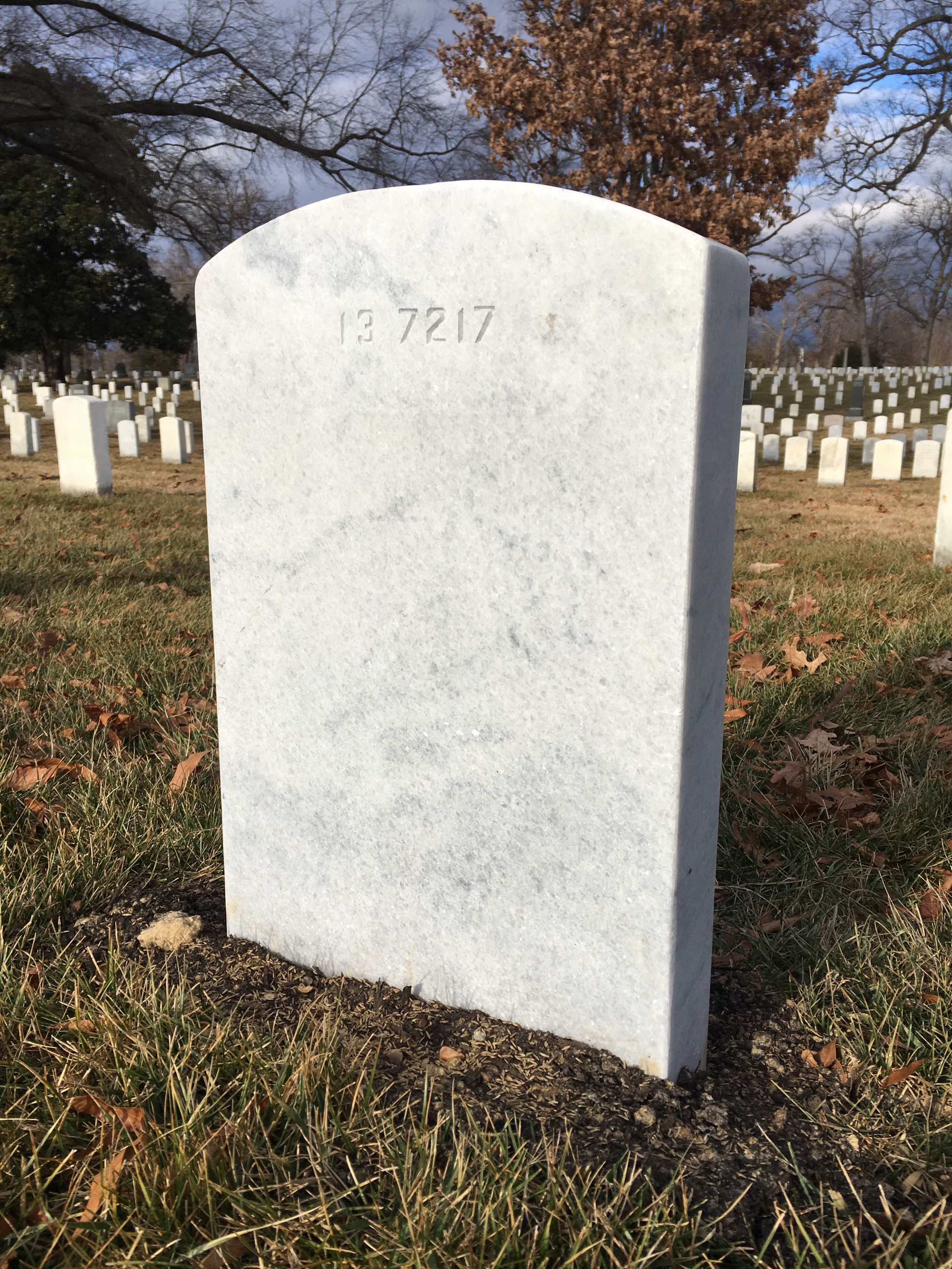 Back of headstone — Andrew Bailey
