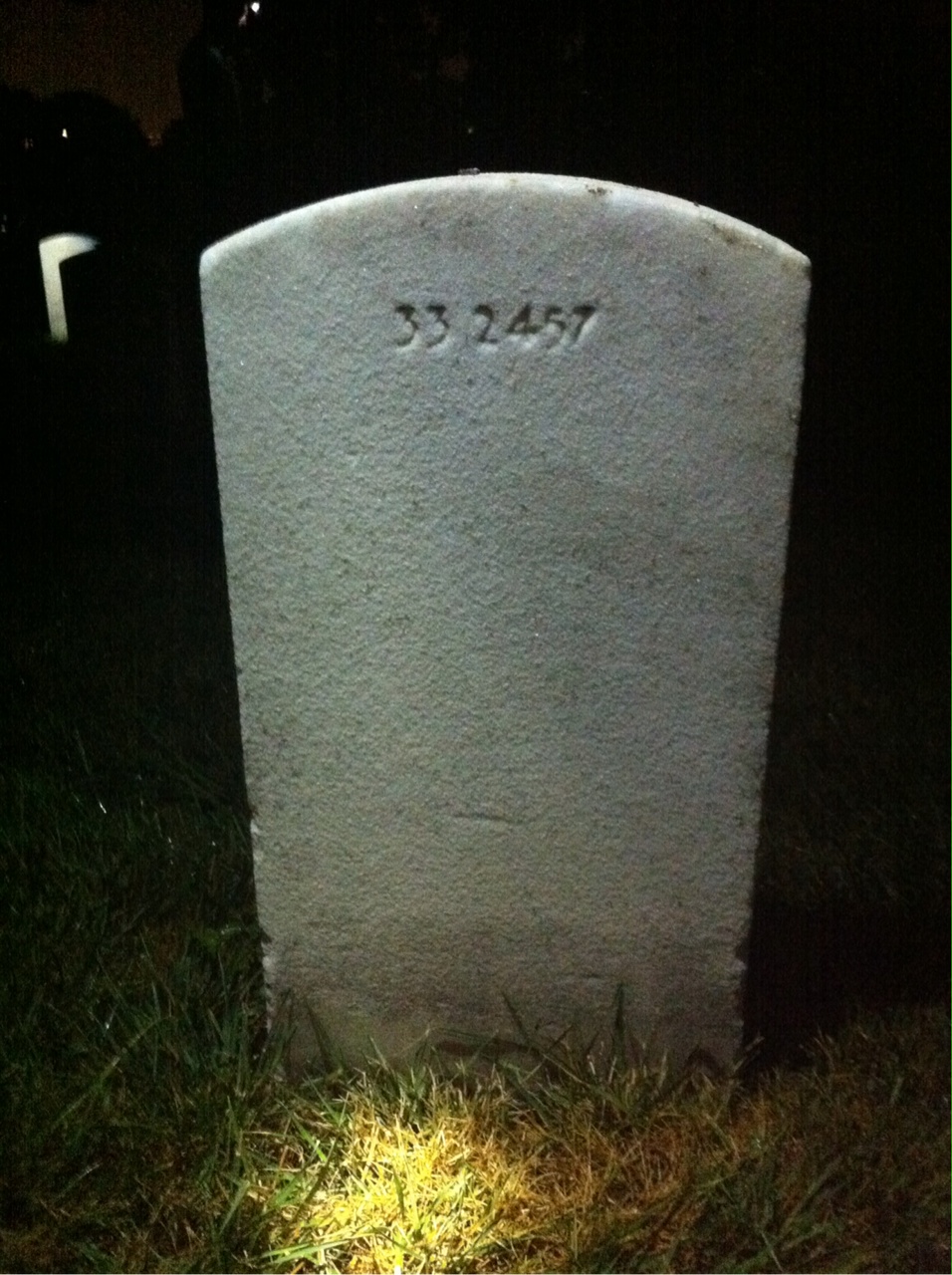 Back of headstone — Ada Morton
