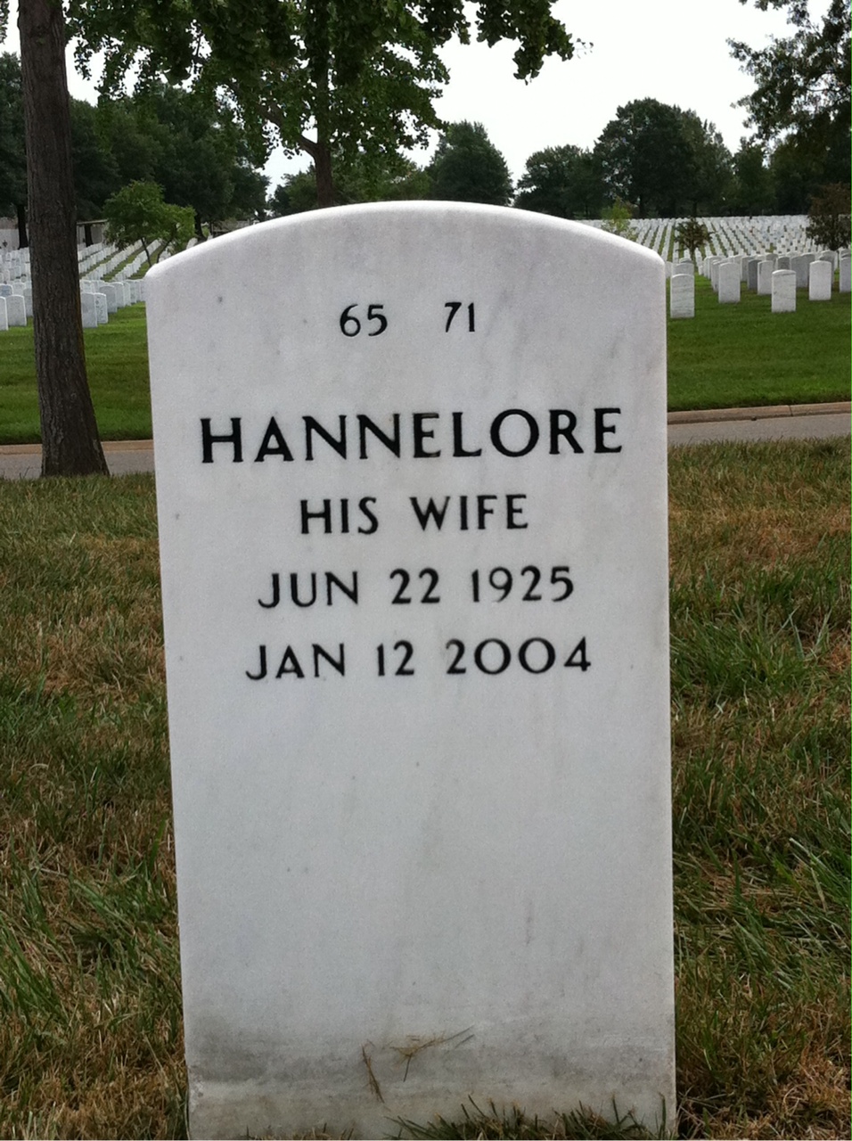 Back of headstone — Charles Holmes