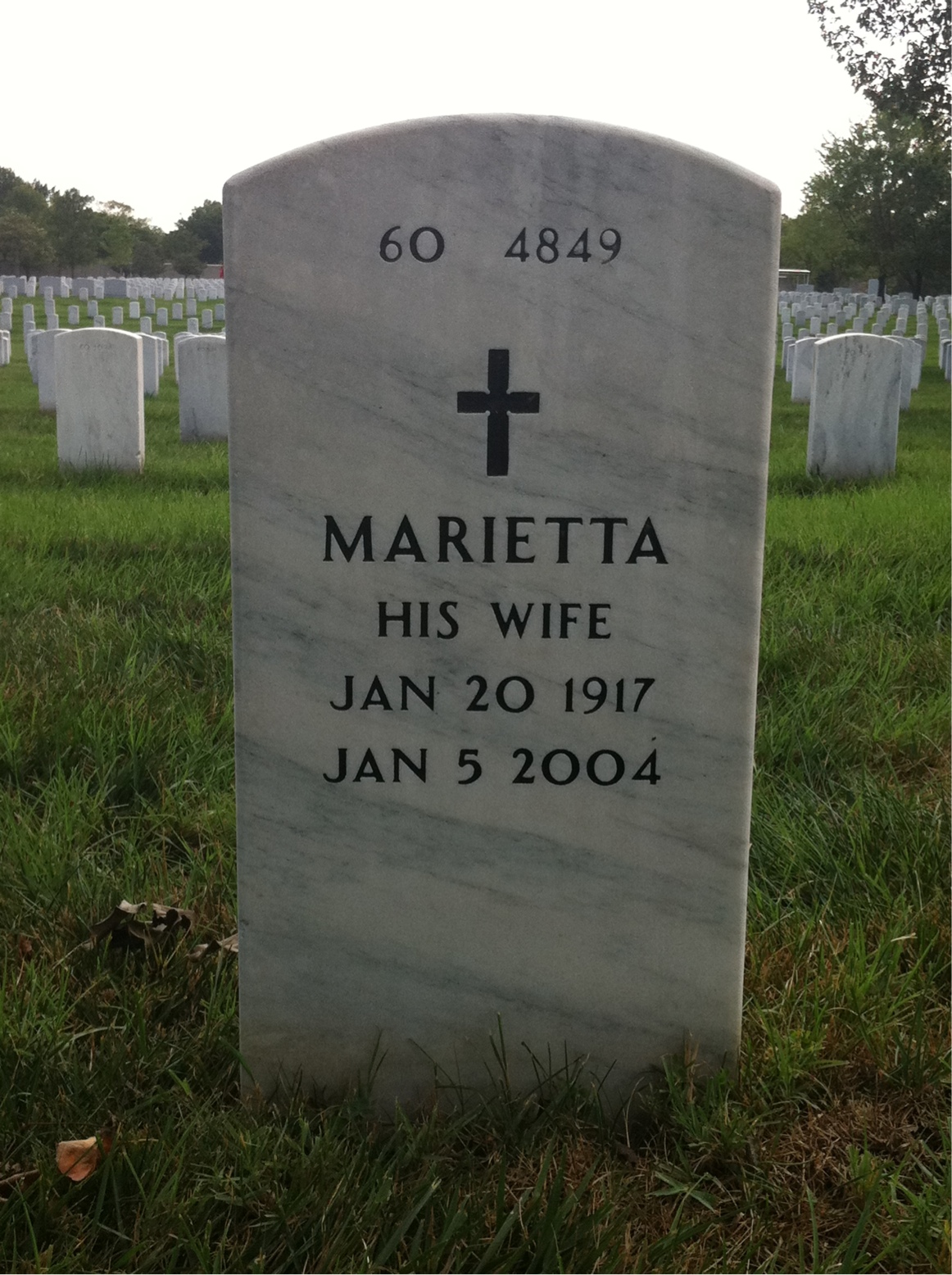 Back of headstone — Lee Donaldson