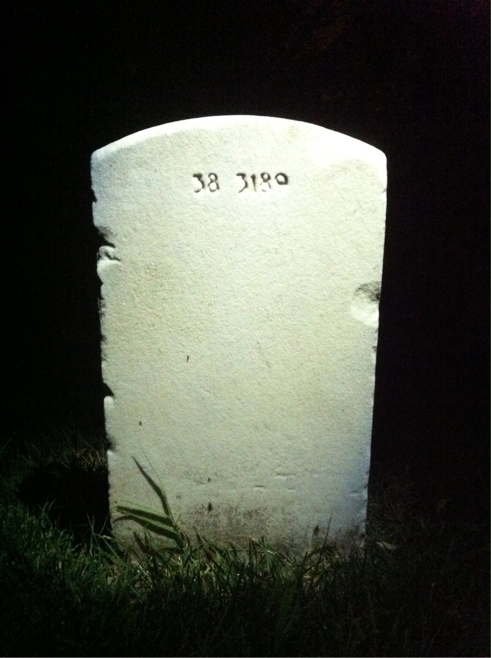 Back of headstone — William Deacon Bryan