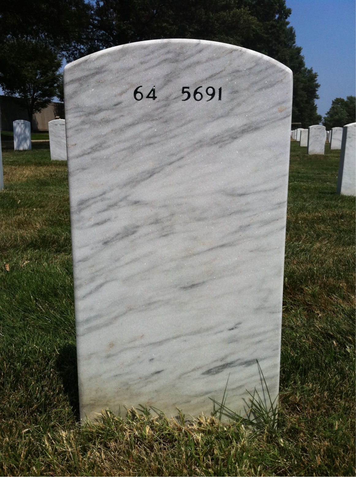 Back of headstone — Sam Passero