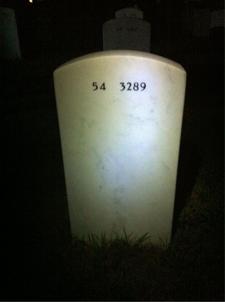 Back of headstone — William Barbra