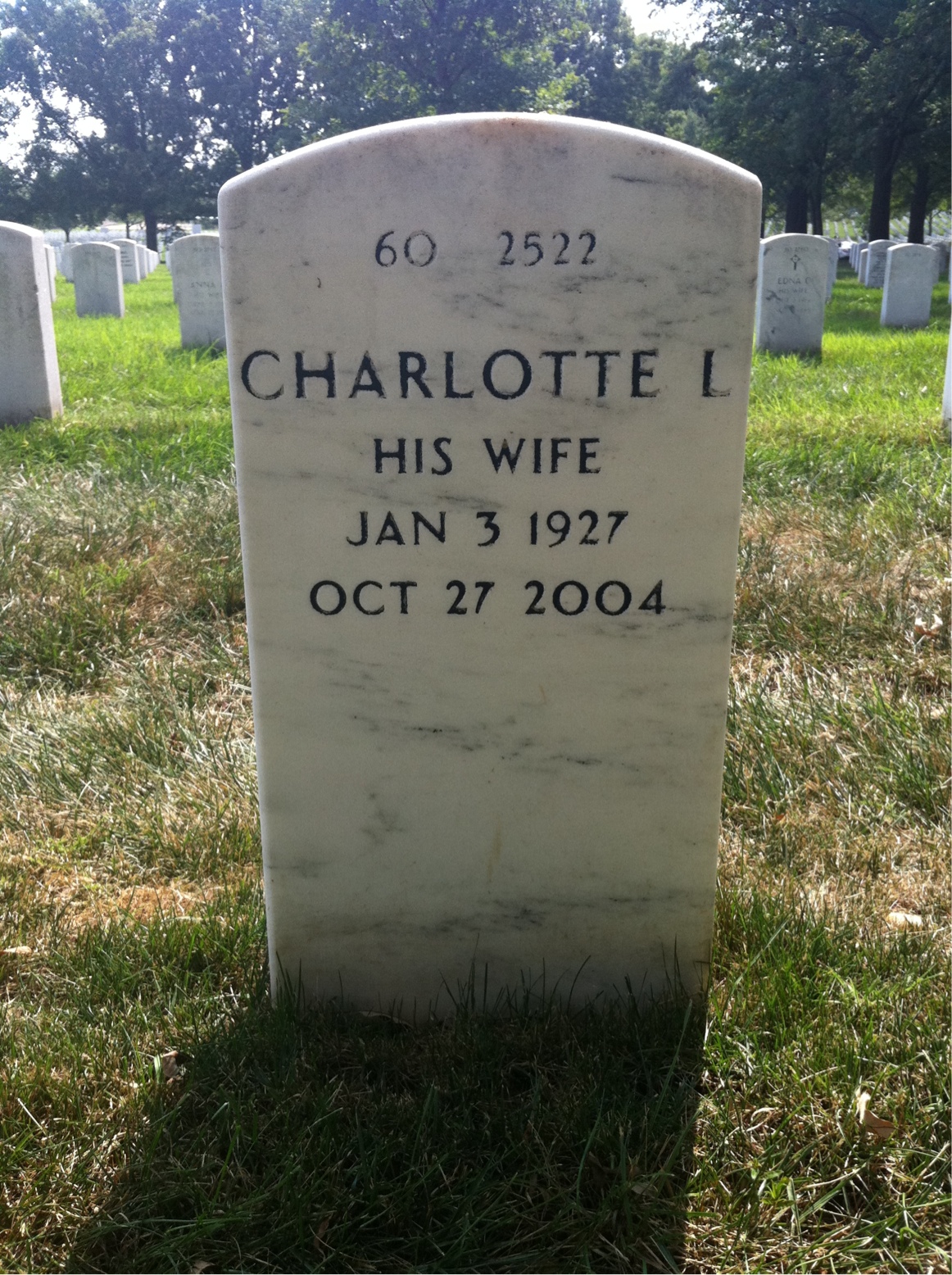 Back of headstone — Richard Mckinley