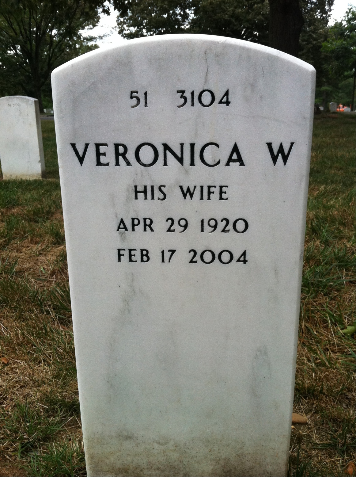 Back of headstone — James Bonnette
