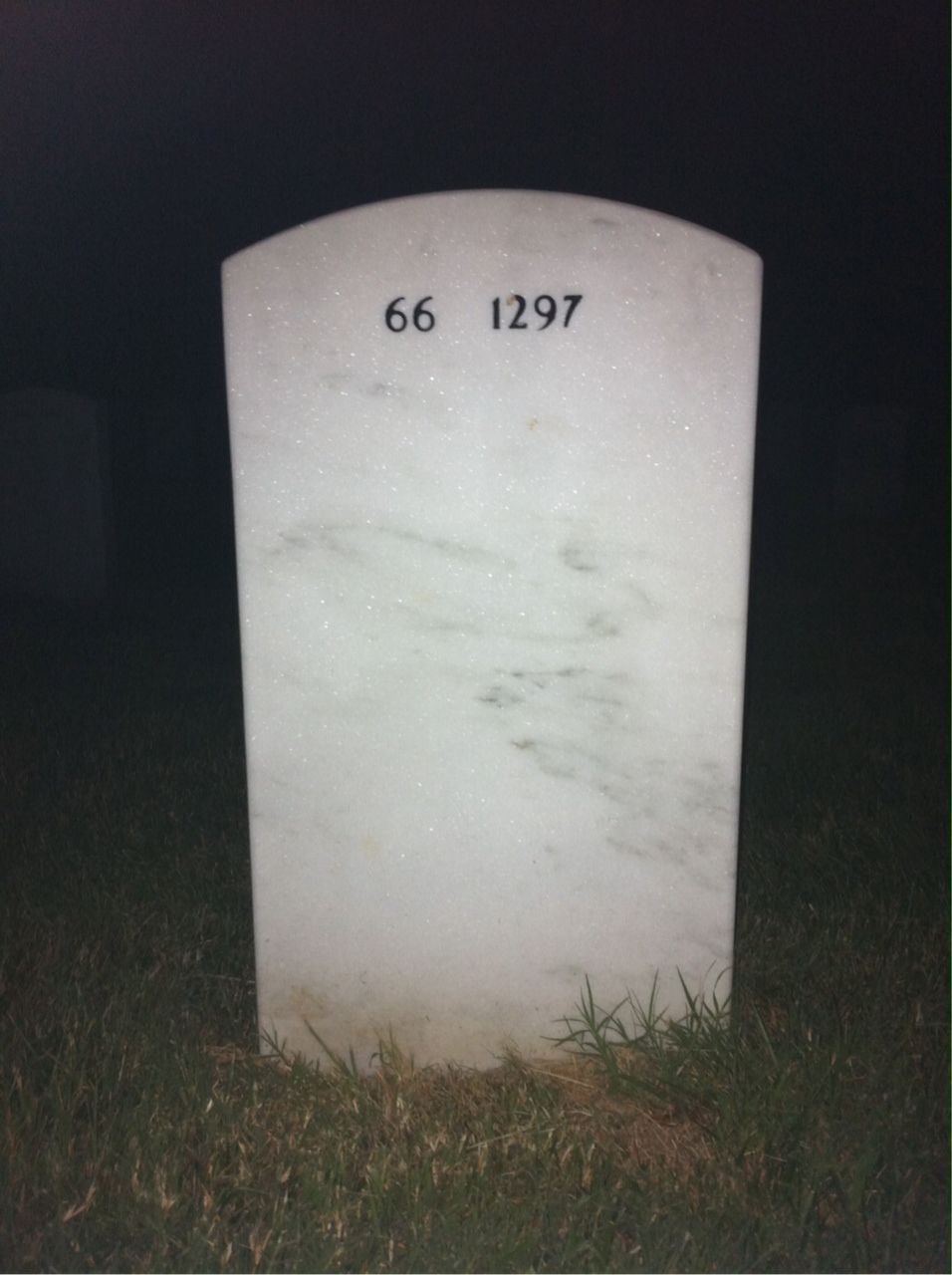 Back of headstone — Timothy Trush