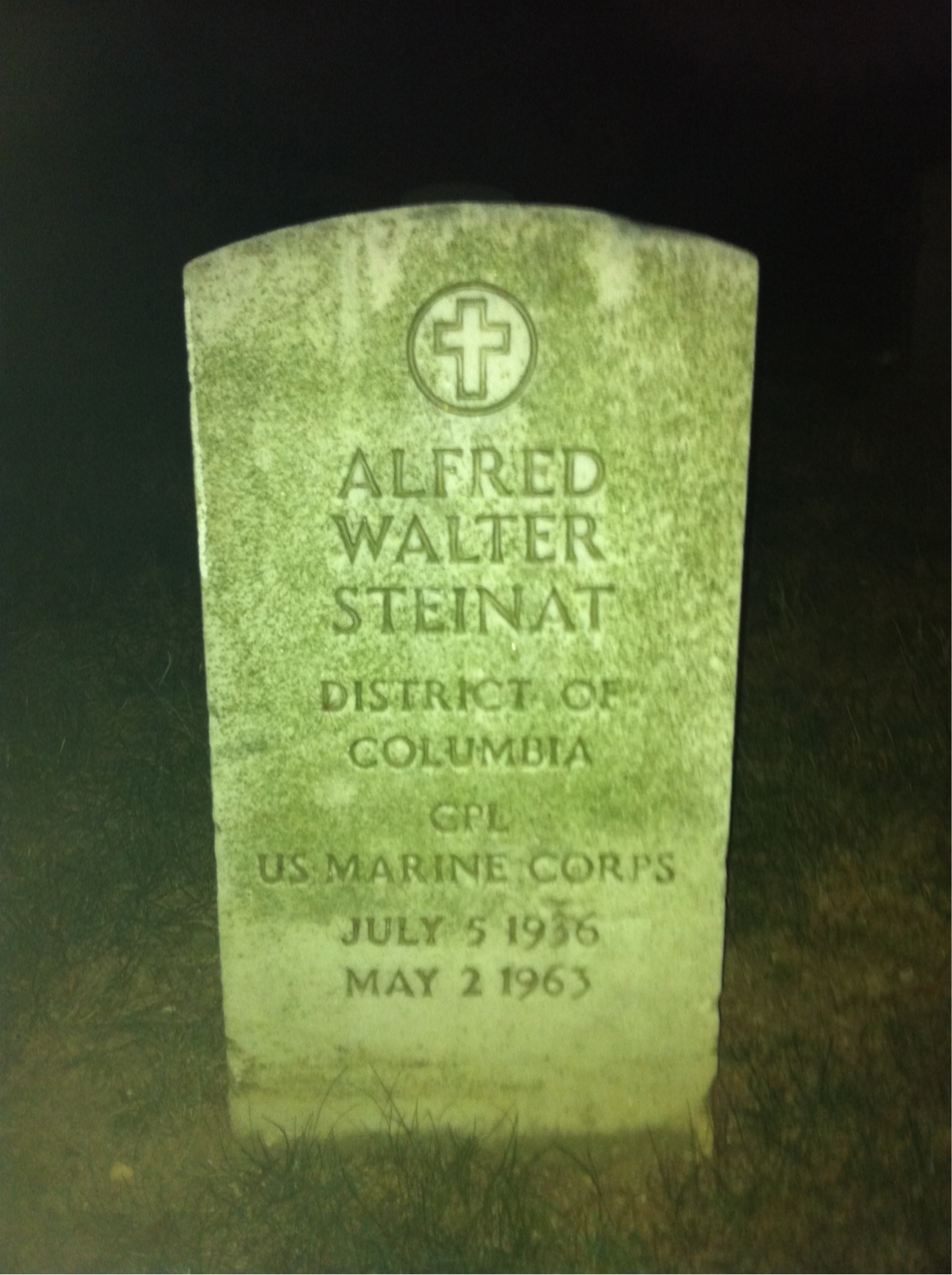 Headstone of Alfred W. Steinat