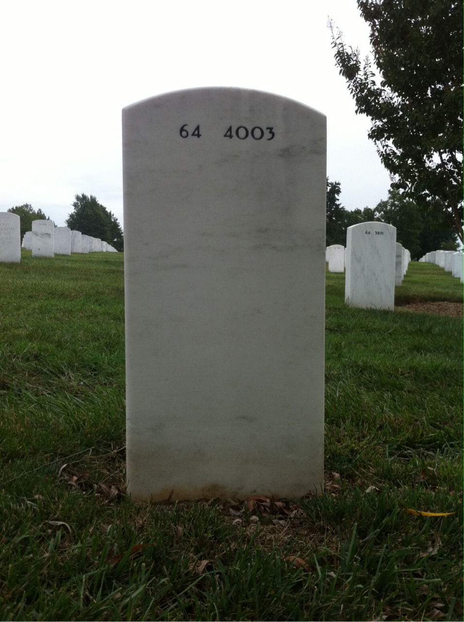 Back of headstone — Helen Fable