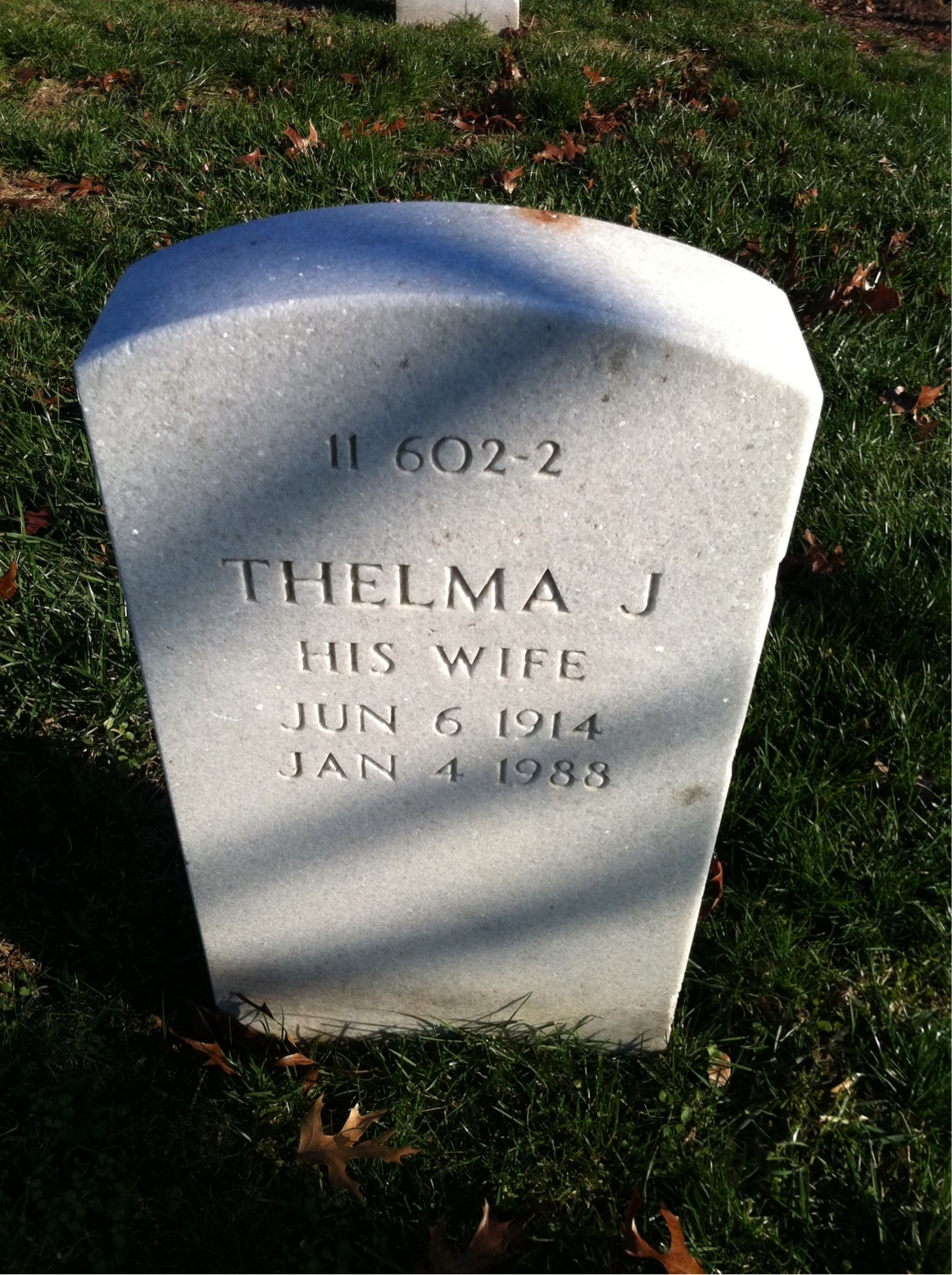 Back of headstone — Robert Blakely
