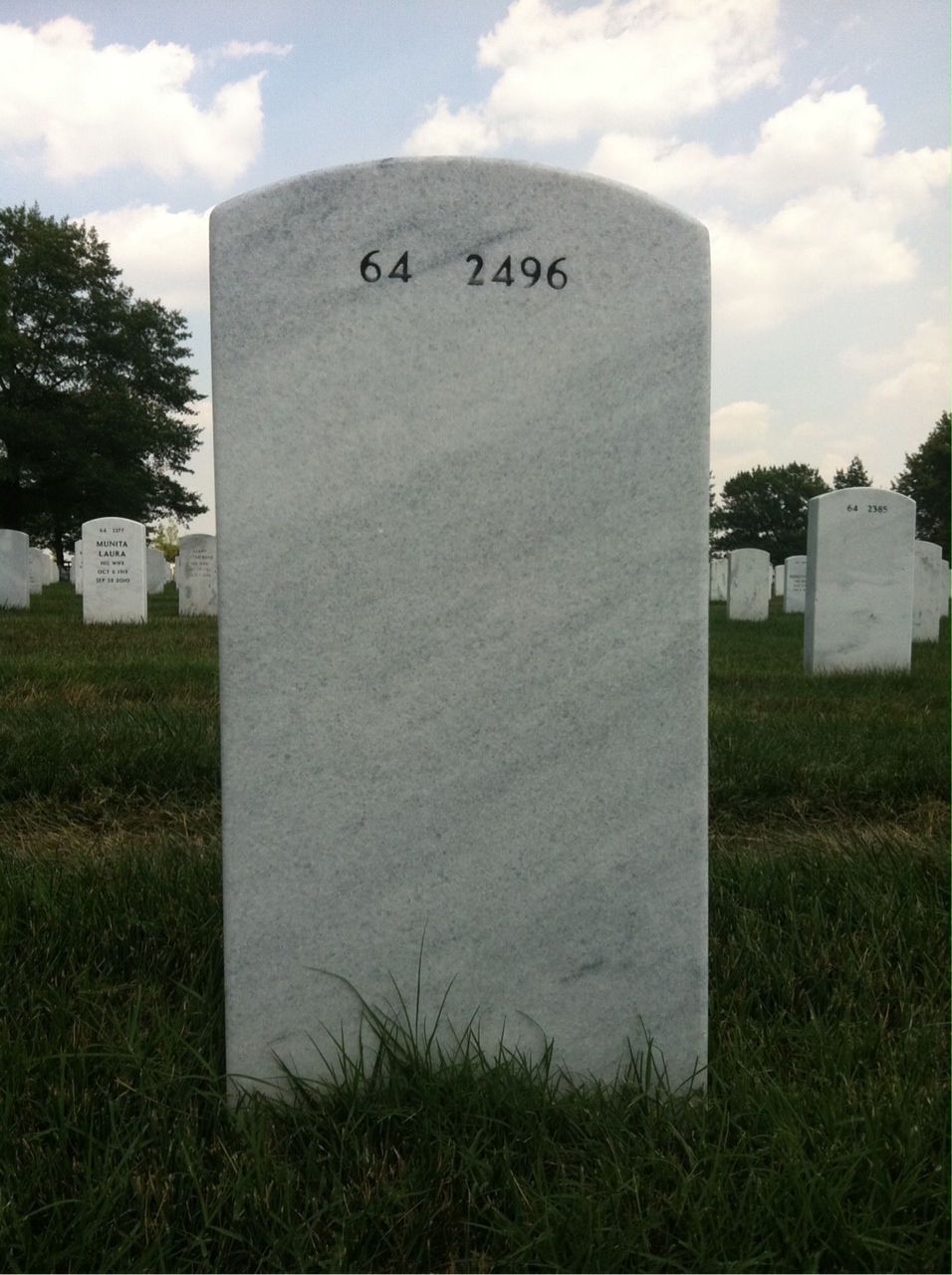 Back of headstone — Joseph Falls