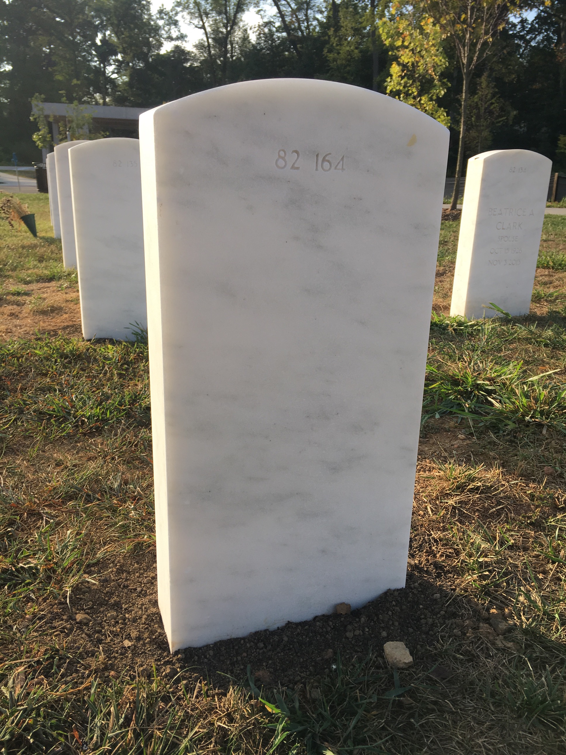 Back of headstone — Neal J Weber