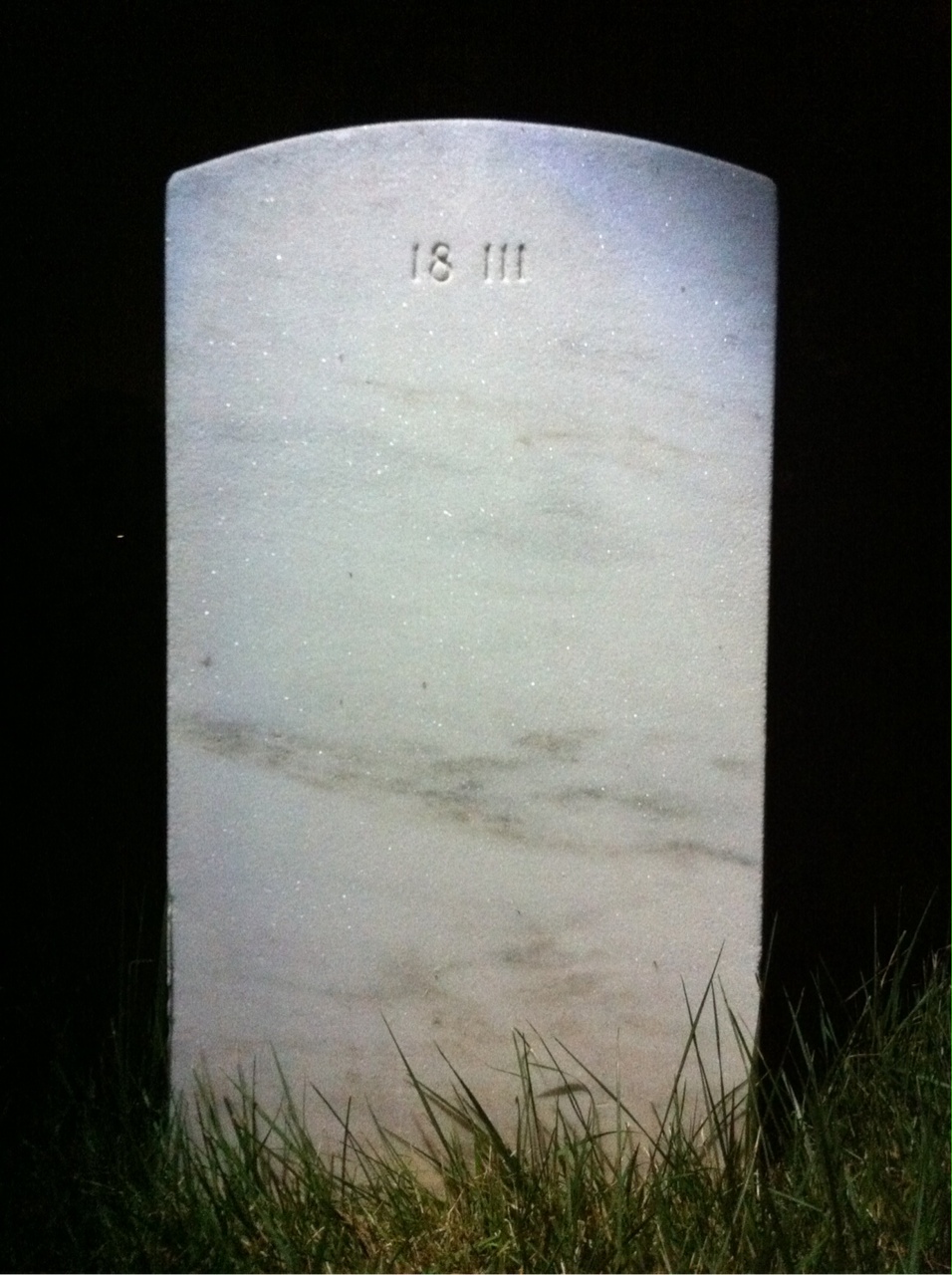 Back of headstone — Robert Anderson