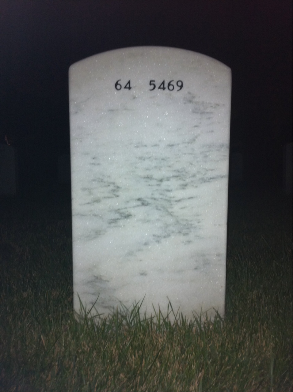 Back of headstone — Bernal Lewis