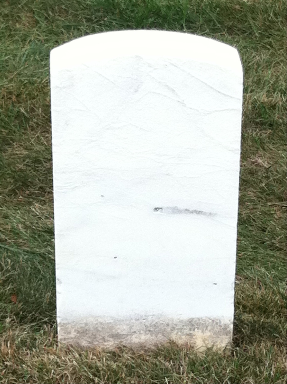 Back of headstone — Isom Morton
