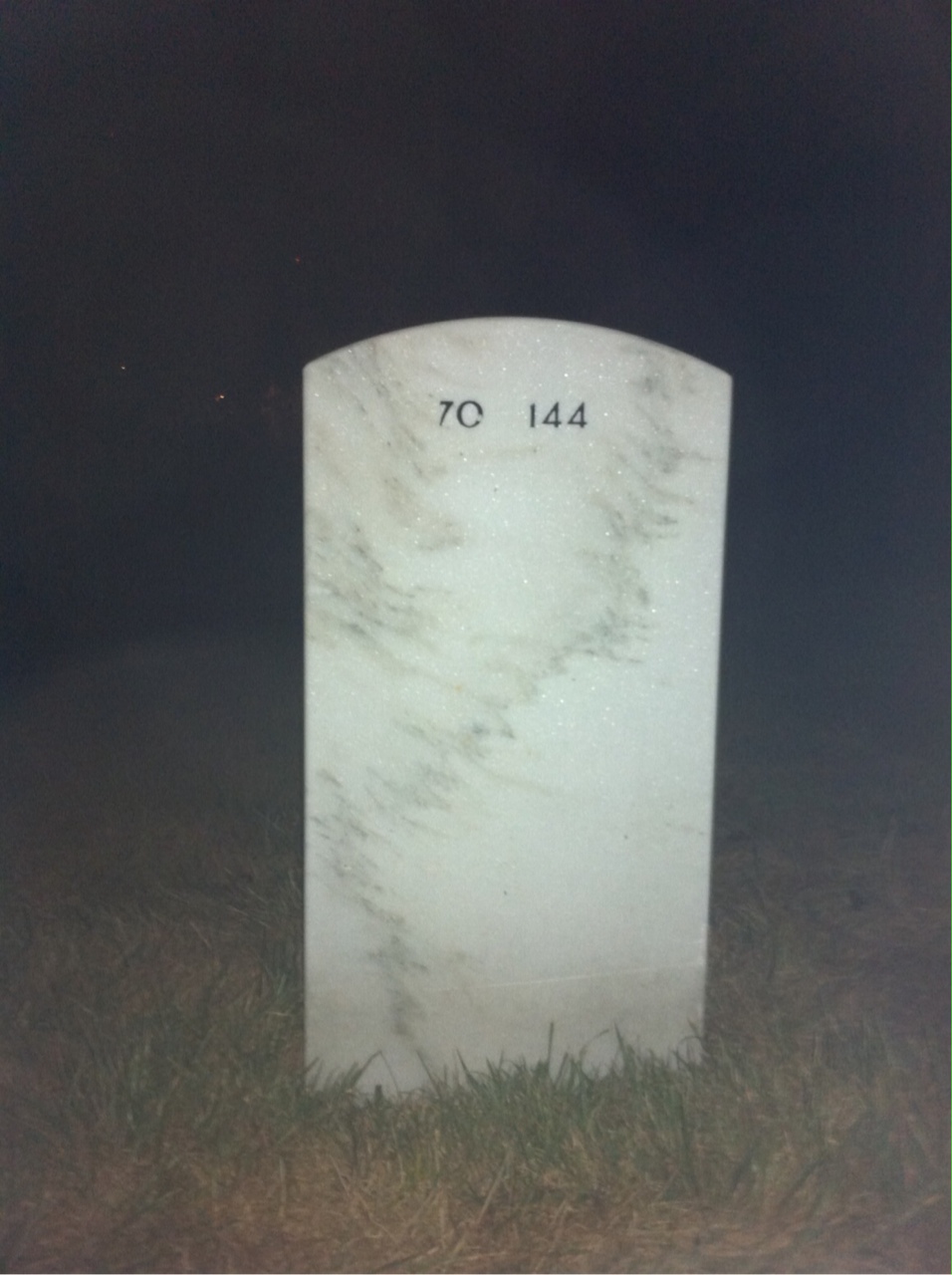 Back of headstone — Mason Shepherd