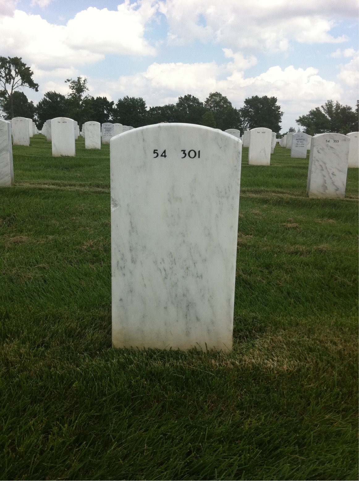 Back of headstone — Richard Henkelman