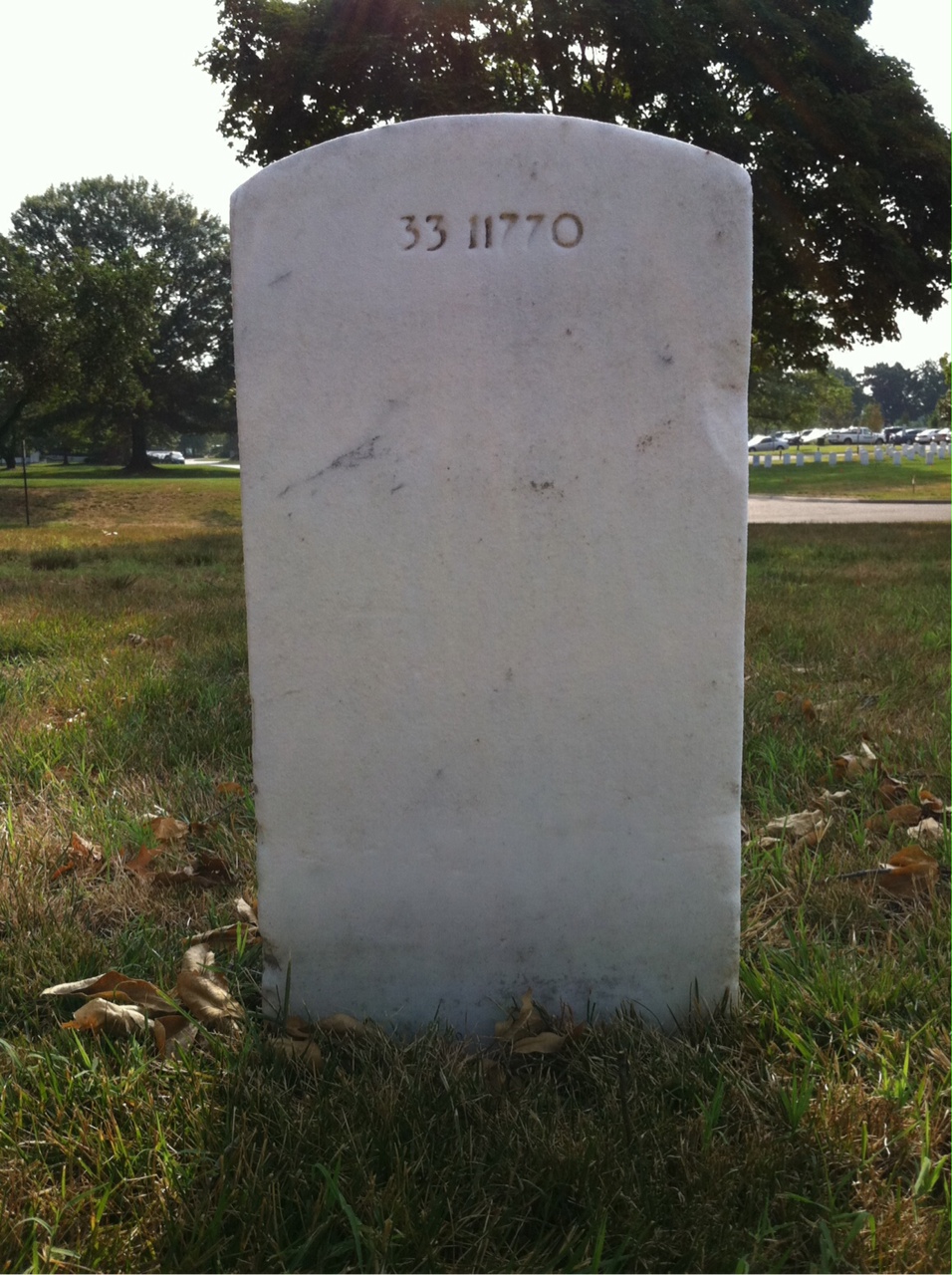 Back of headstone — Richard Durkin