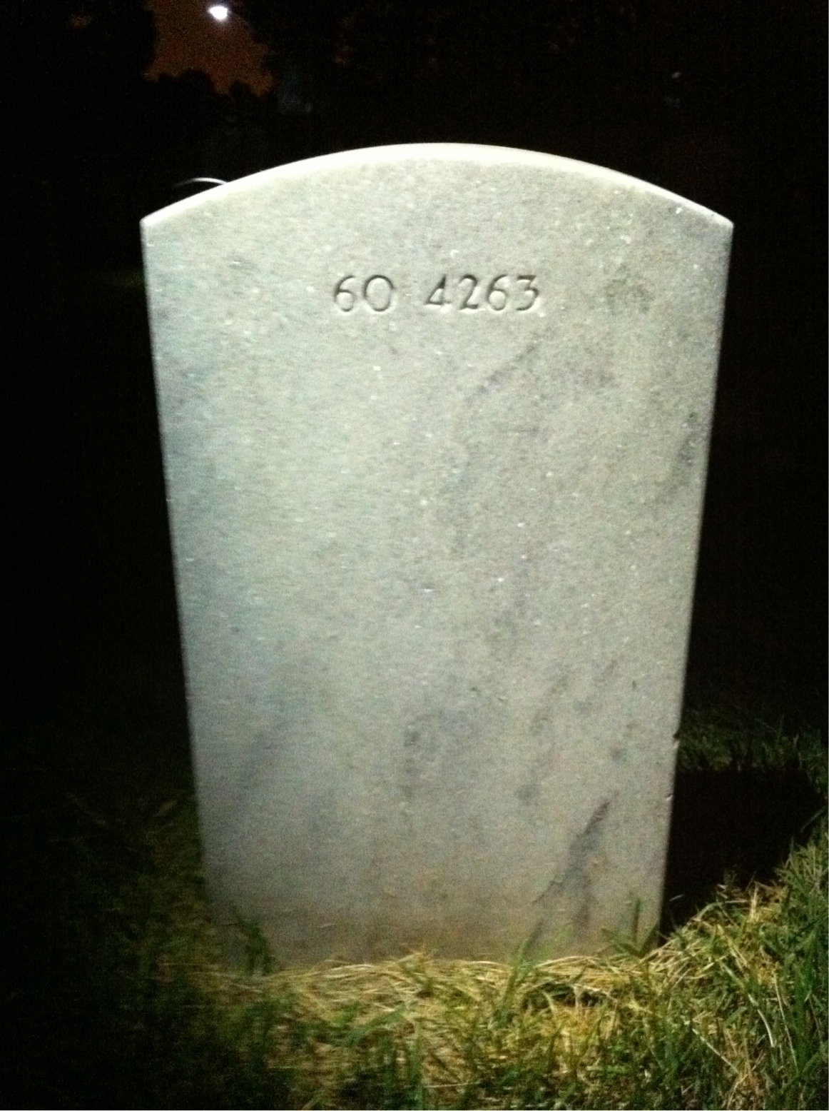 Back of headstone — Amadase Allex