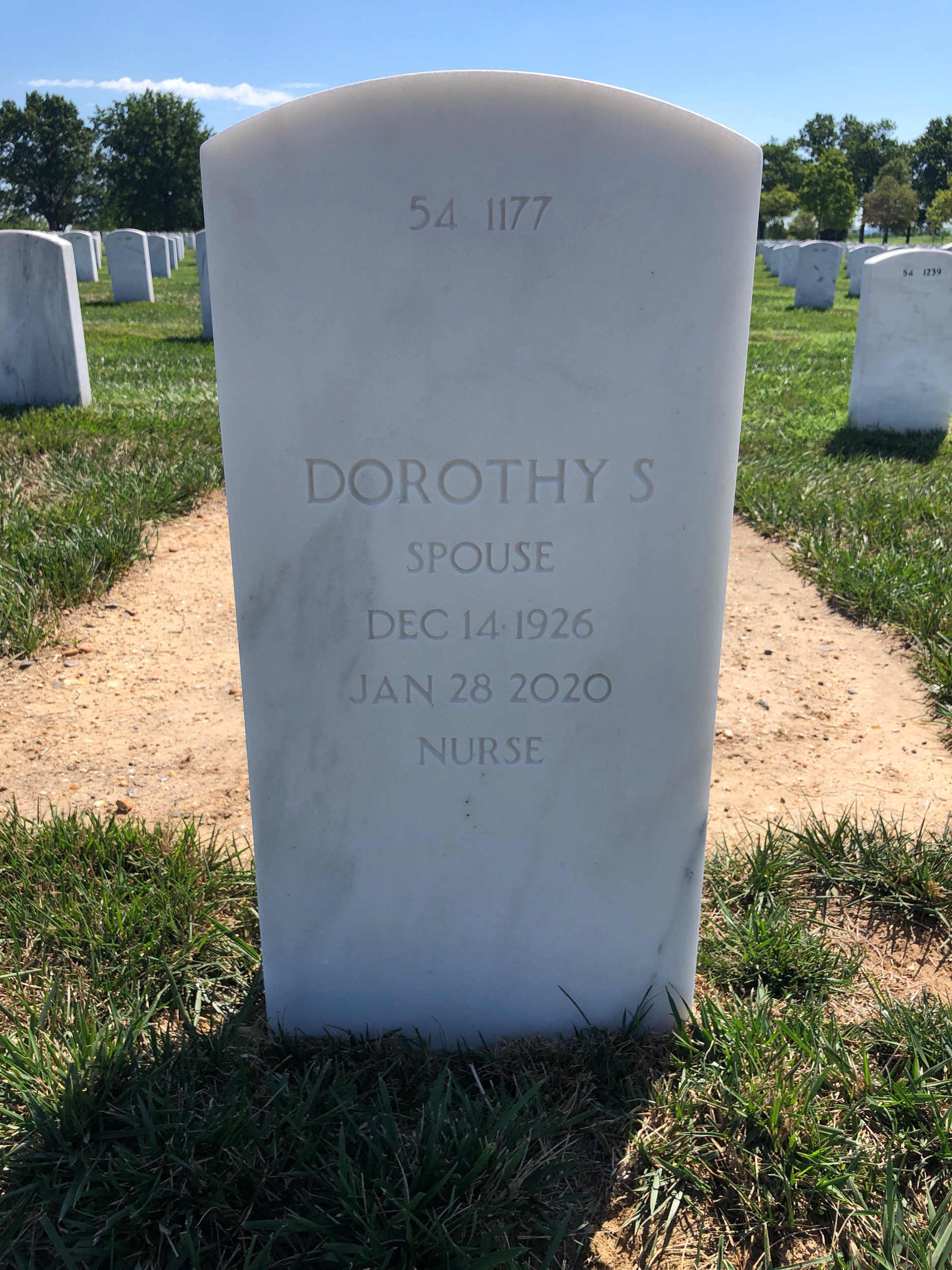 Back of headstone — Bruno Pirolo