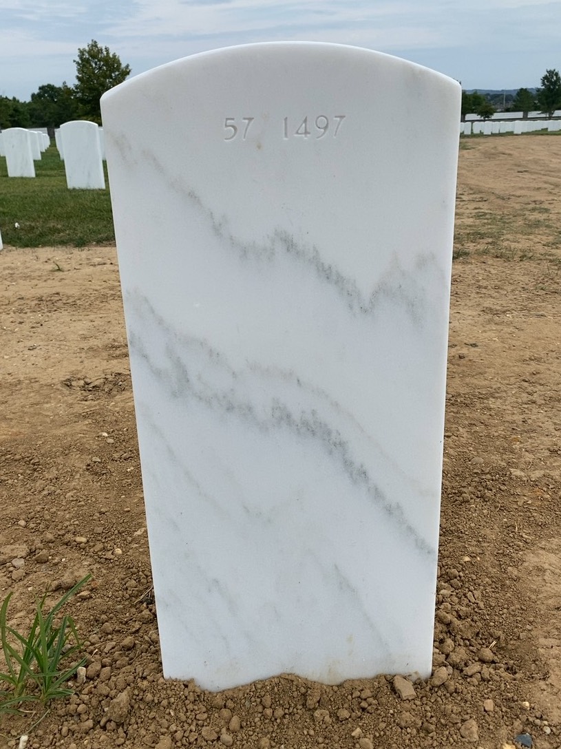 Back of headstone — Victor Basiuk