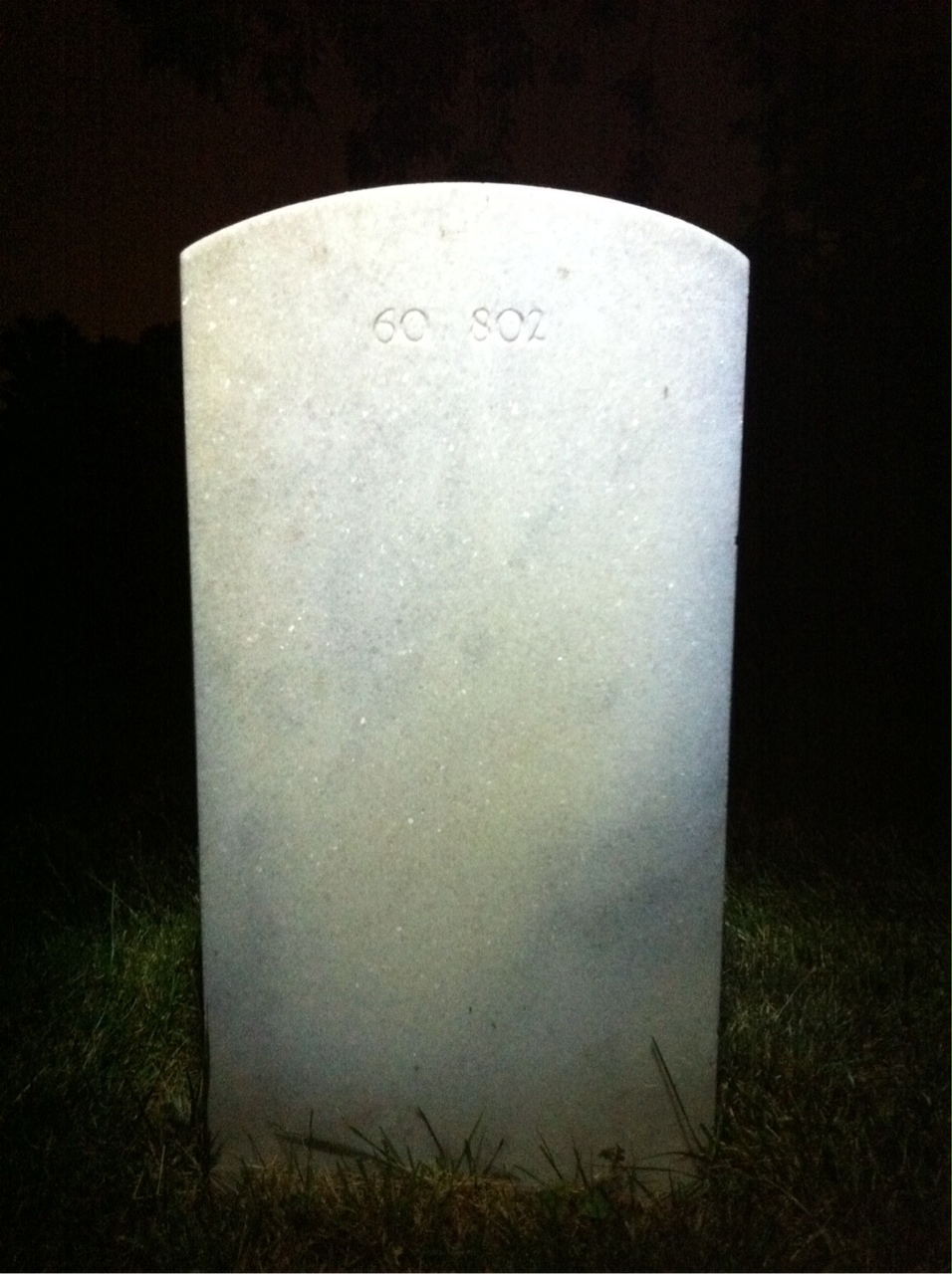 Back of headstone — William Roosevelt Lenderman