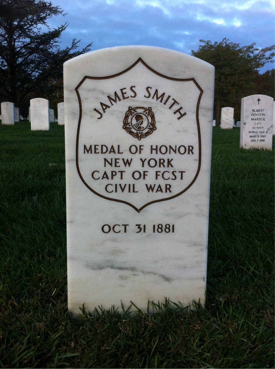 Headstone of James Smith