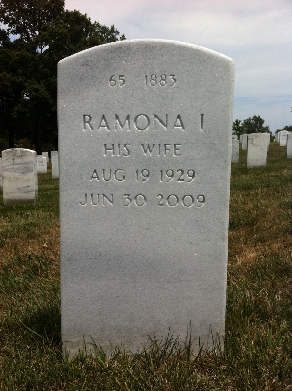 Back of headstone — Joseph Mcgovern