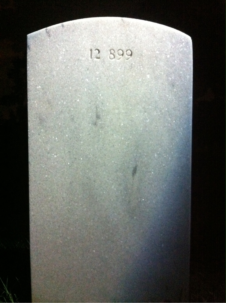 Back of headstone — Charles Allen