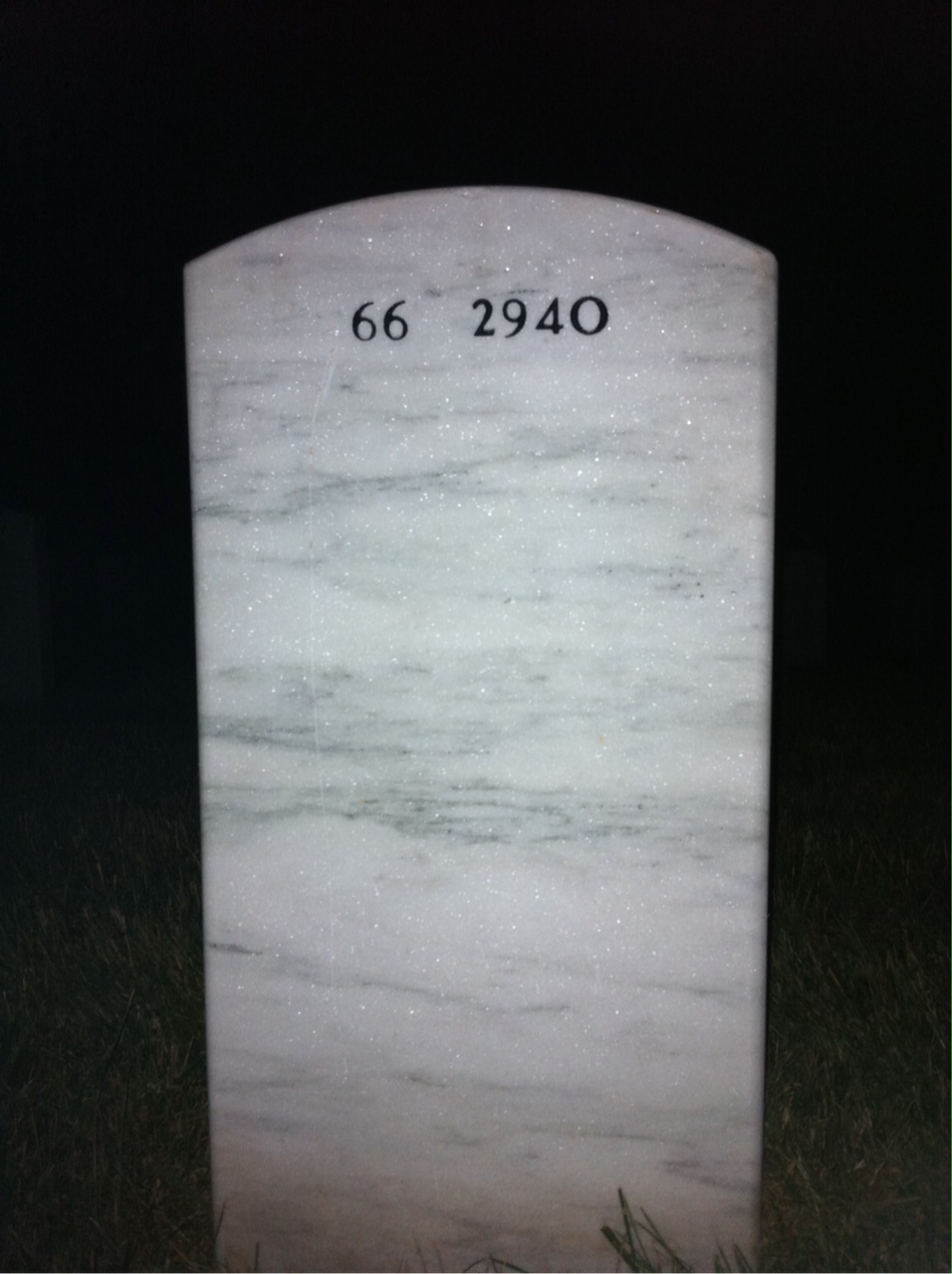 Back of headstone — Roger Eames