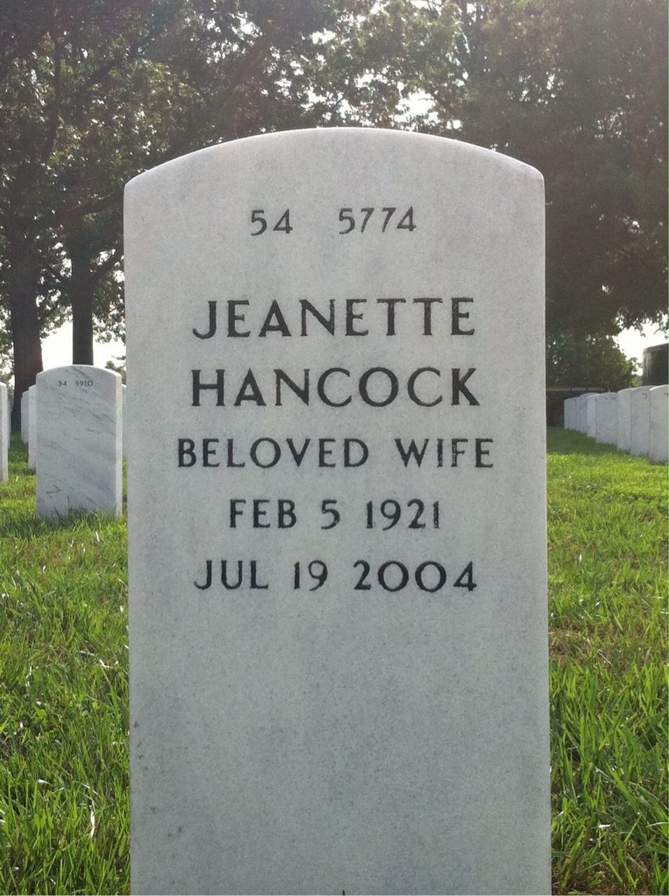 Back of headstone — John Foley