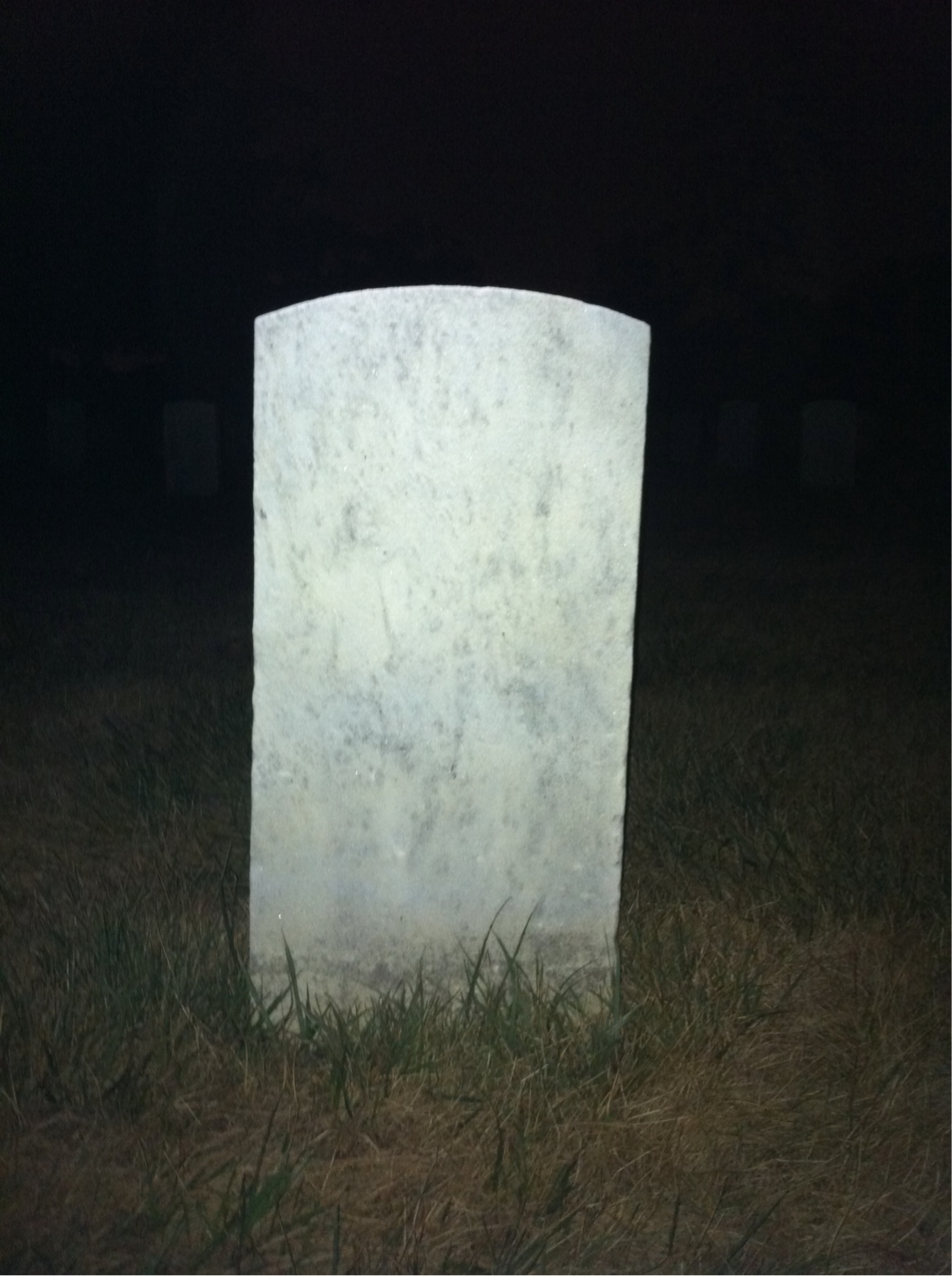 Back of headstone — J Murdock