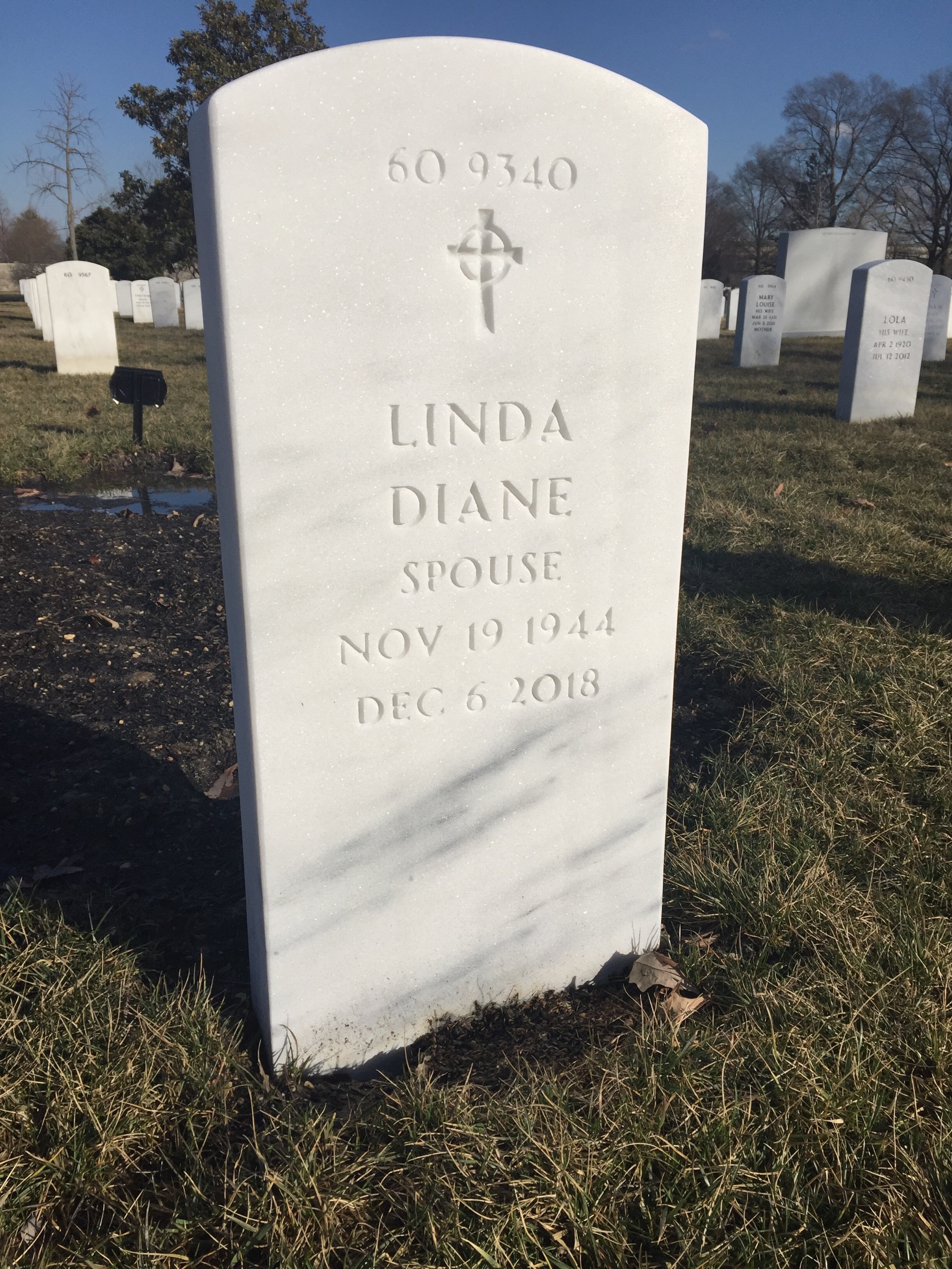 Back of headstone — Eddie Wade