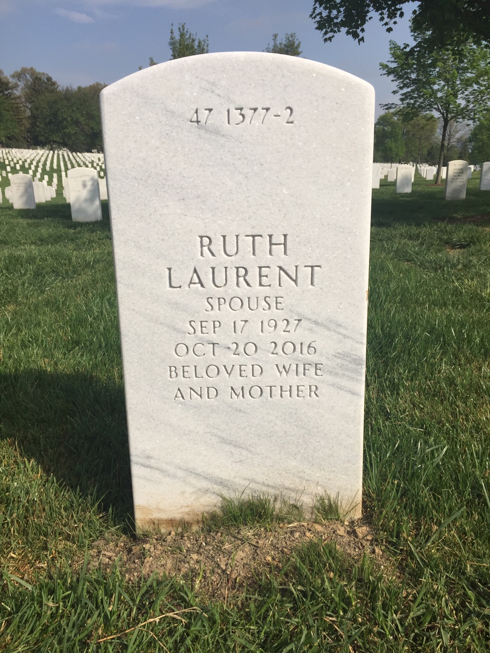 Back of headstone — James Miley