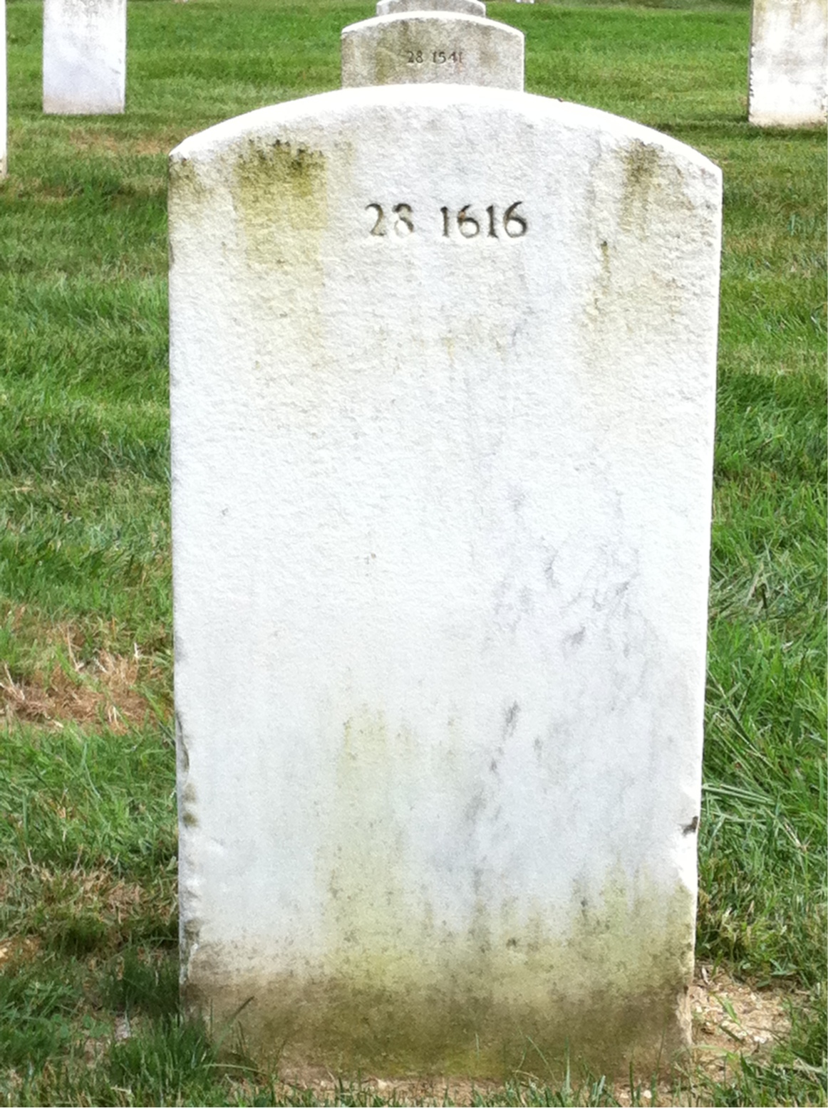 Back of headstone — Charles Ballato