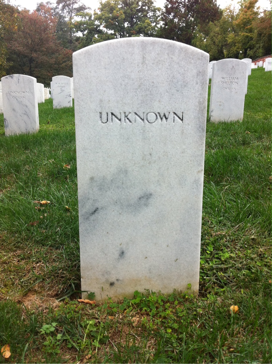 Headstone of Unknown Unknown