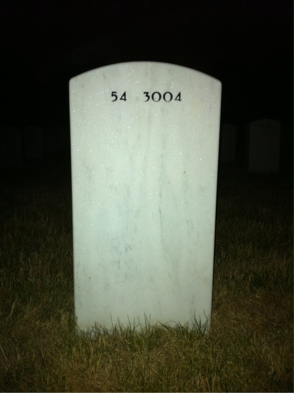 Back of headstone — Charles Daniels