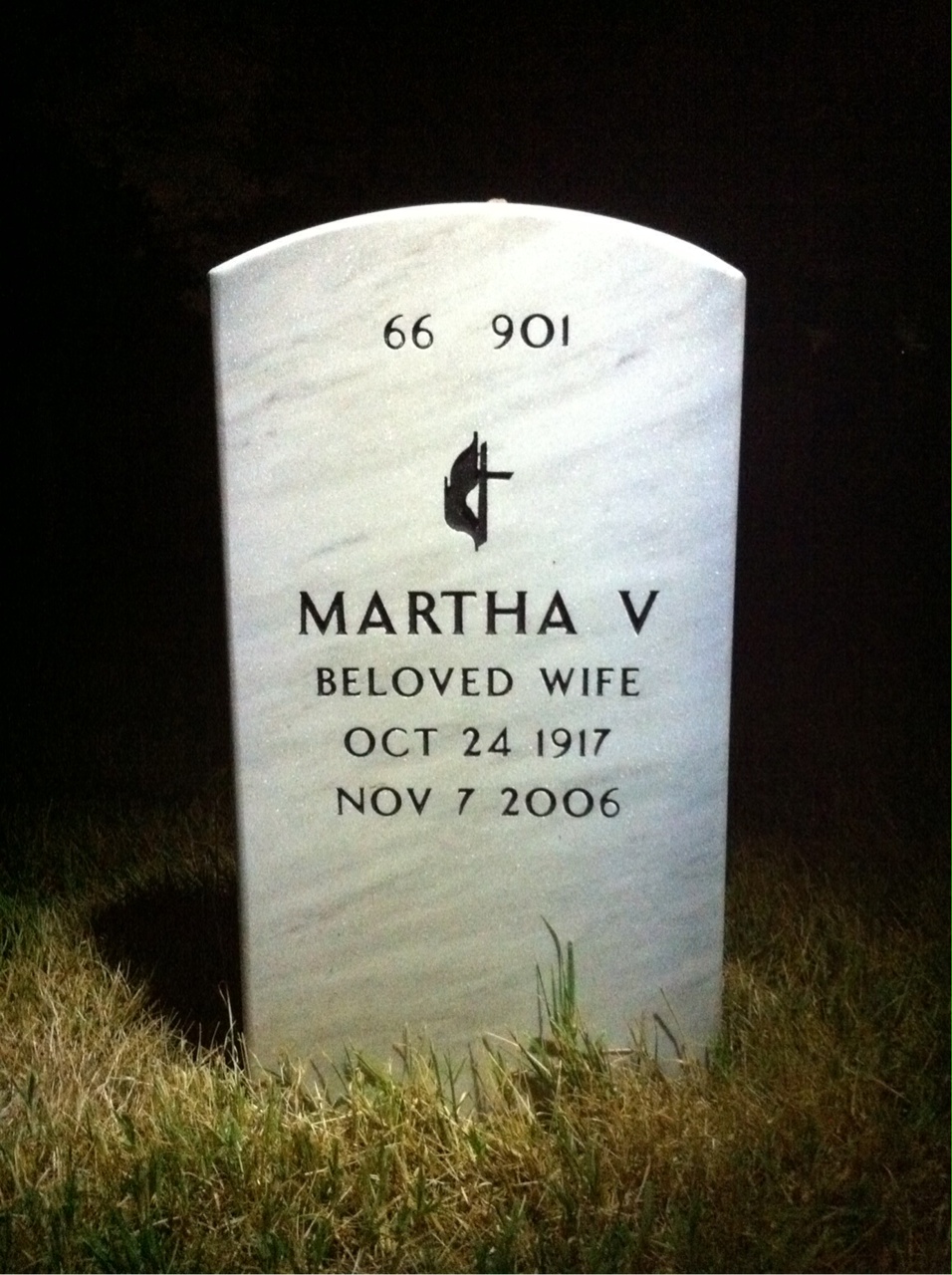 Back of headstone — Frank Platt