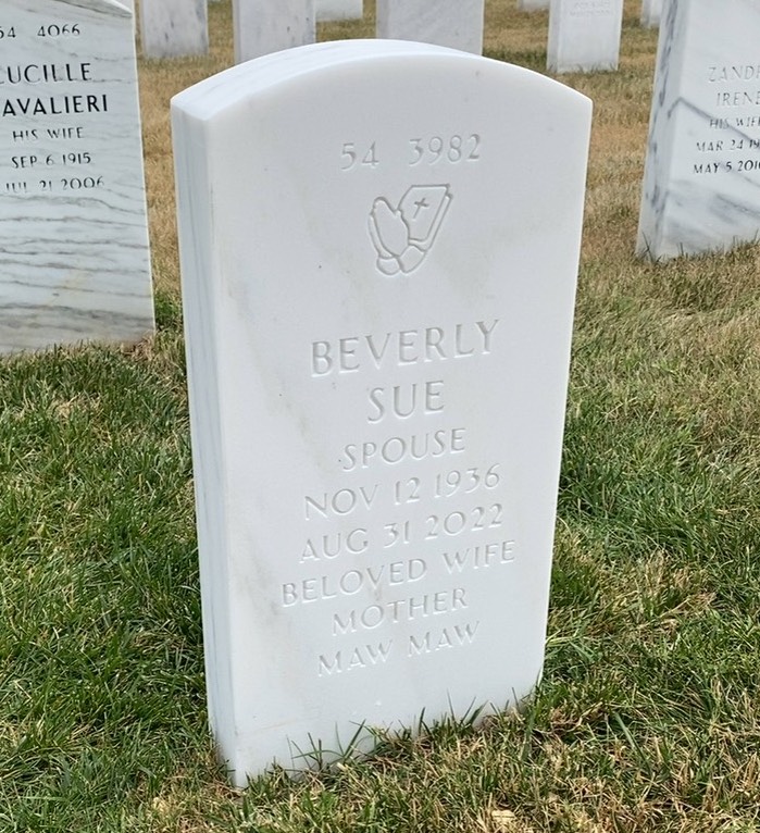 Back of headstone — Stafford Mayeaux