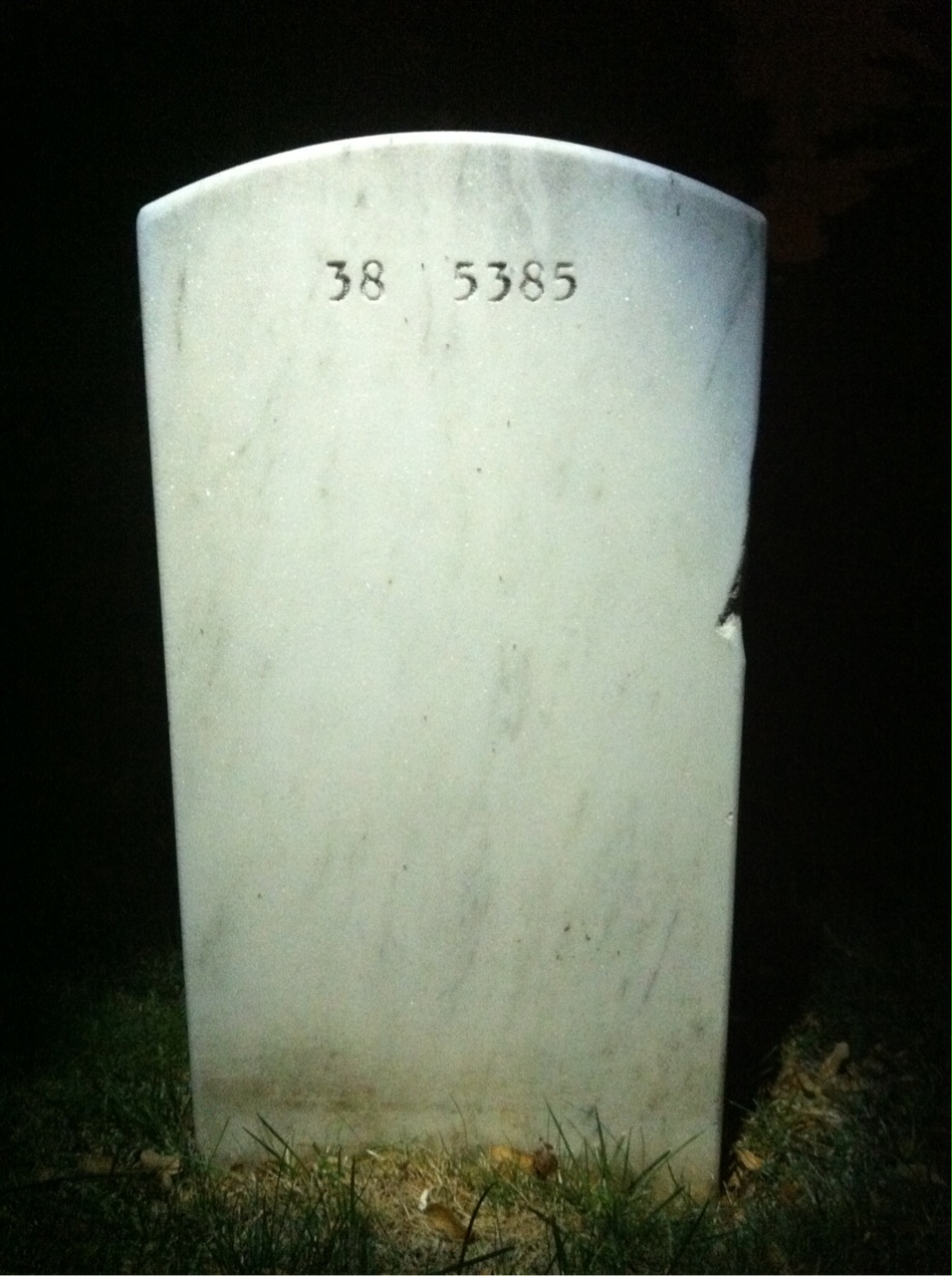 Back of headstone — Malachi Ballard