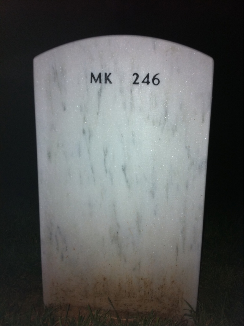 Back of headstone — Norbert Schmidt