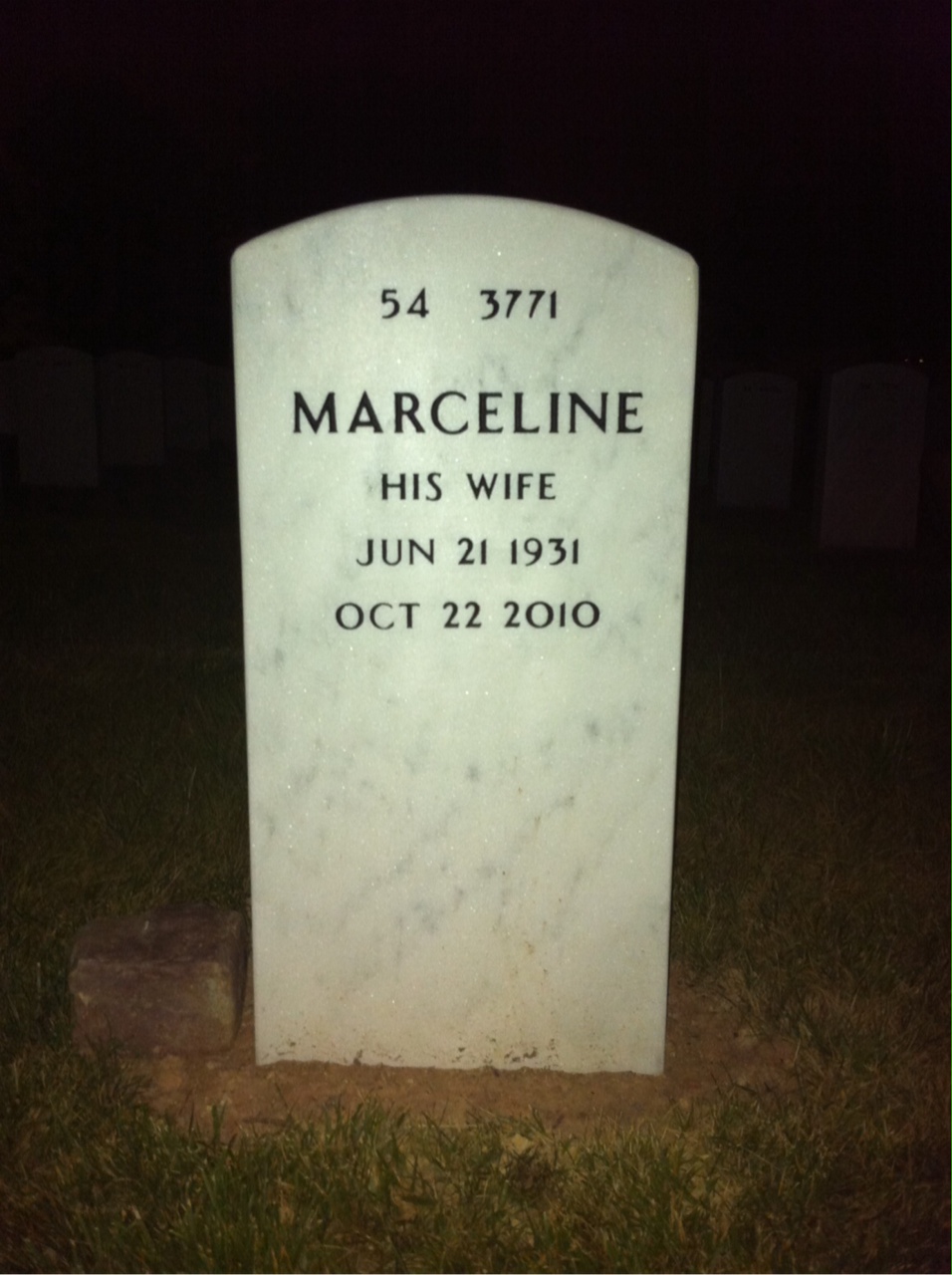Back of headstone — William Brown Kelley
